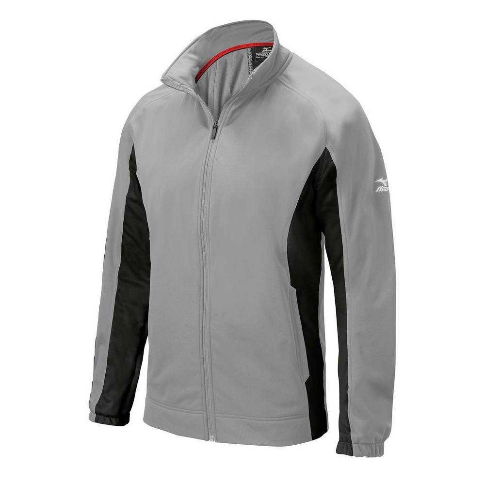 Panske Bundy Mizuno Pro Thermal Pro Baseball Siva/Čierne Vypredaj LFBU35740